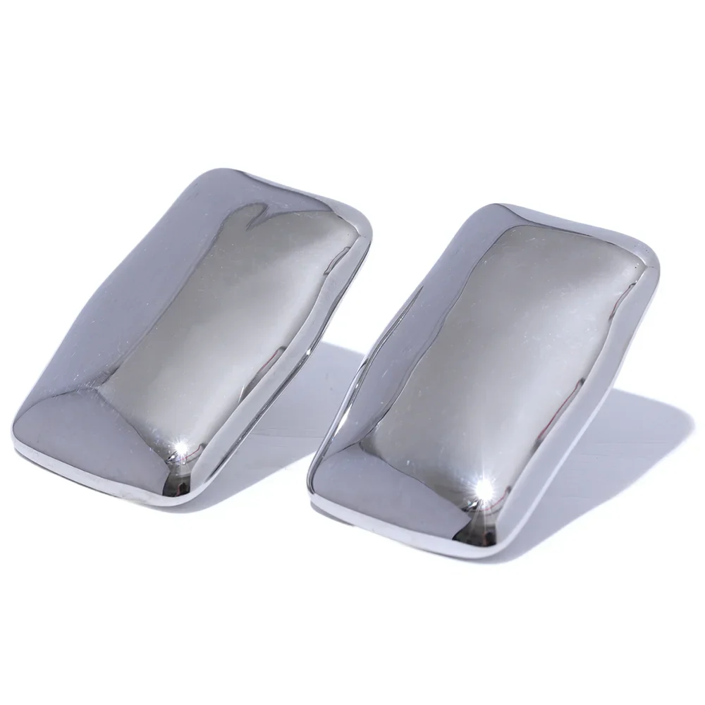 Glossy Smooth Stud Earrings