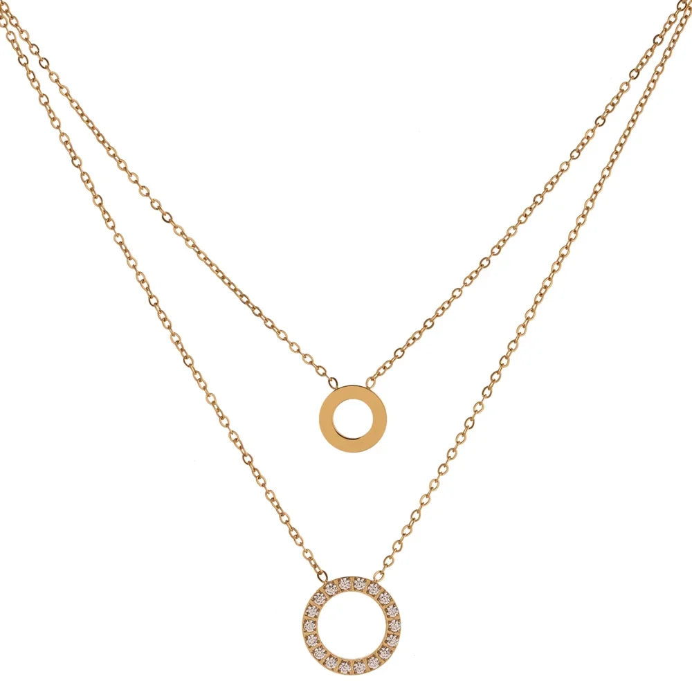 Long Rhinestone Necklace