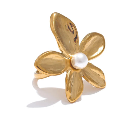Silver Flower Ring