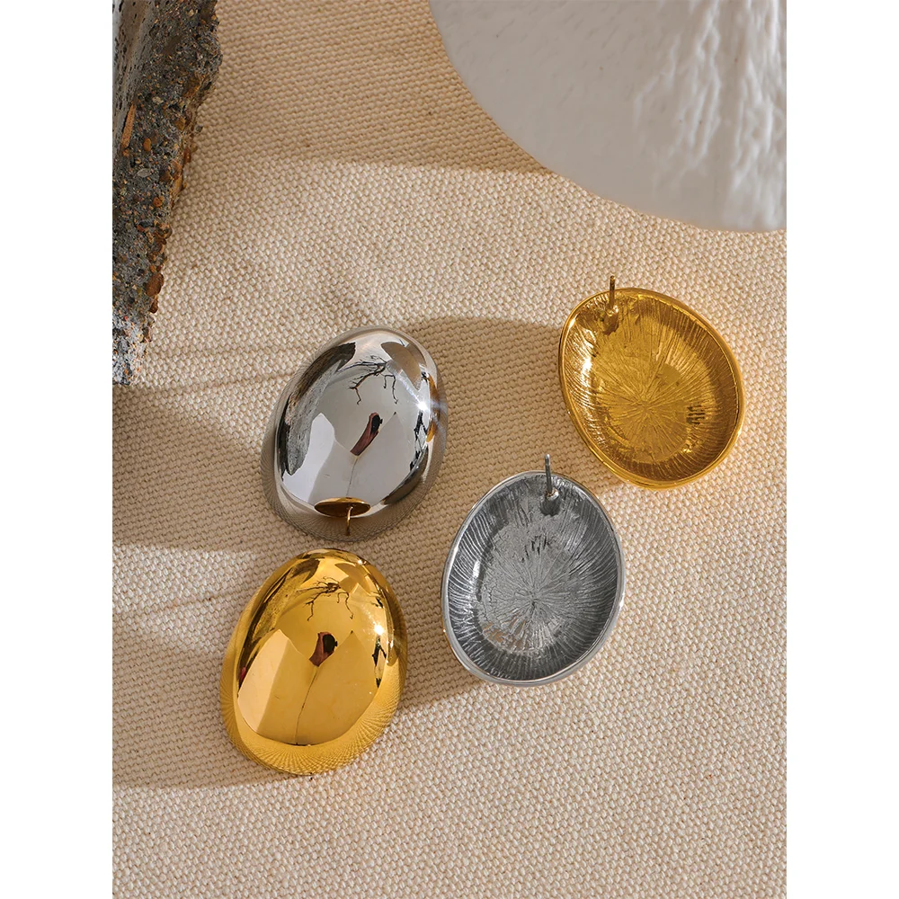 Irregular Round Stud Earrings
