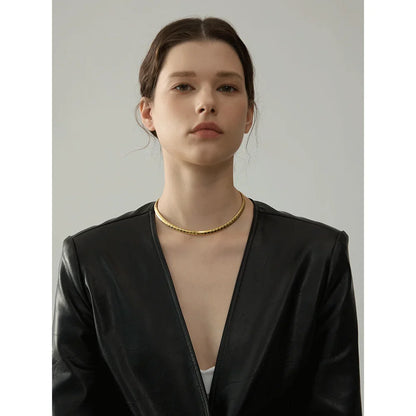Choker Necklace Gold