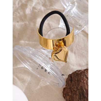 Smooth Stainless Steel Heart Headband