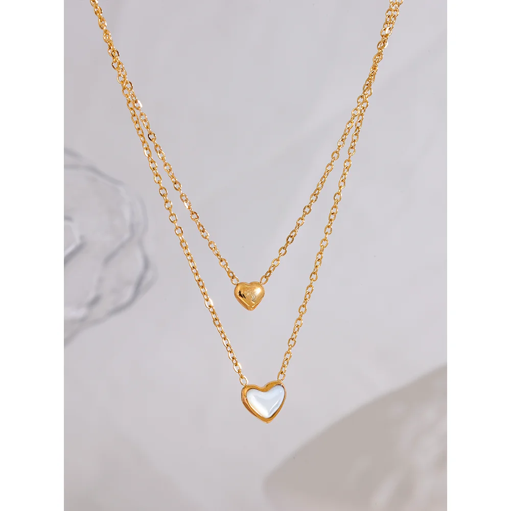 Double Heart Necklace