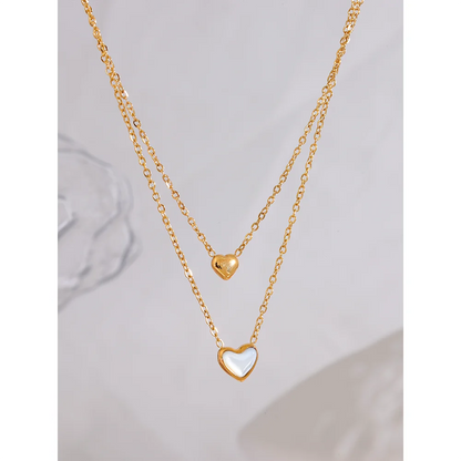 Double Heart Necklace