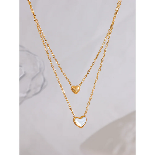 Double Heart Necklace