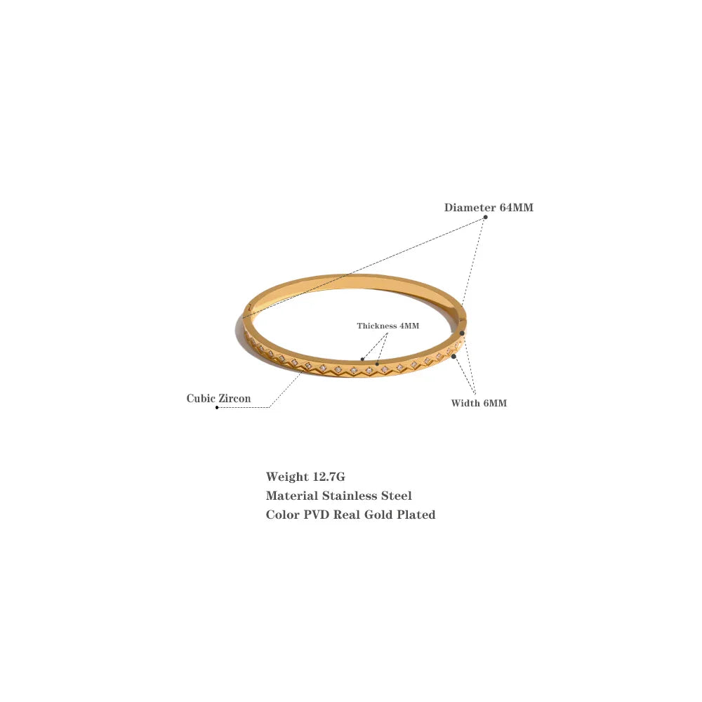 Gold Bangle Bracelet