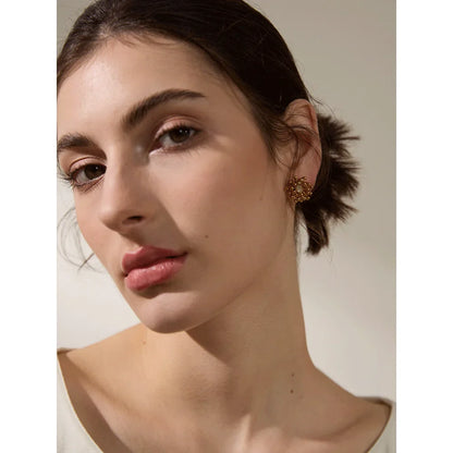 Flower Gold Earrings