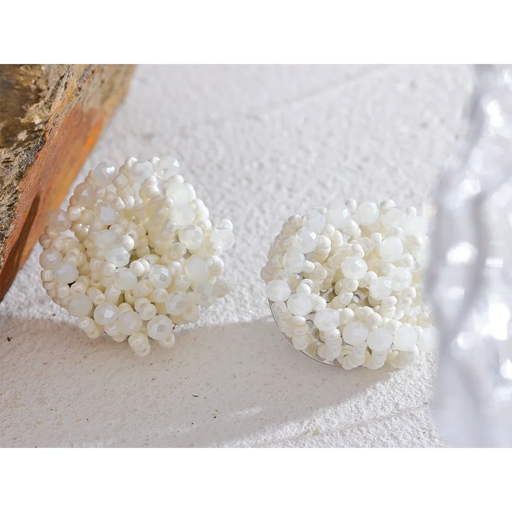 Beaded Flower Earrings