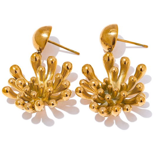 Flower Fireworks Drop Earrings