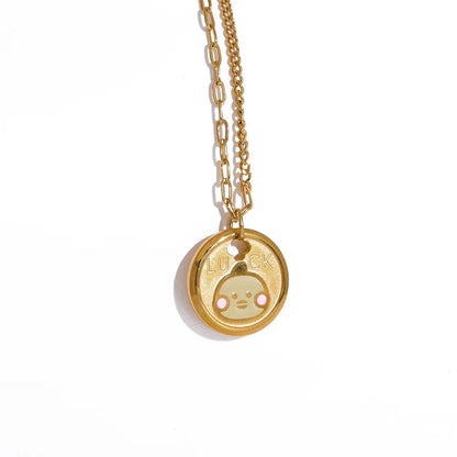 Yellow Duck Pendant Necklace