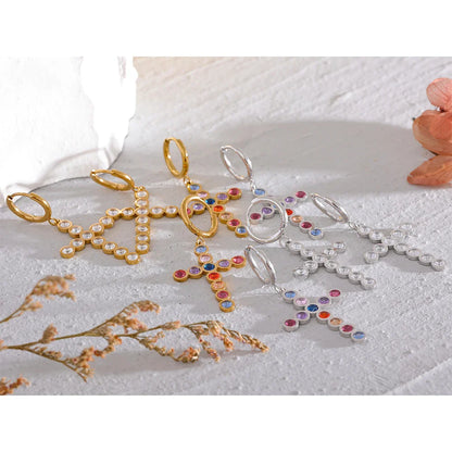 Cross earrings
