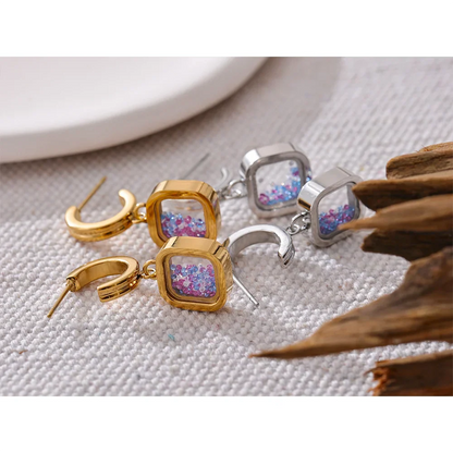 Crystal Drop Dangle Earrings