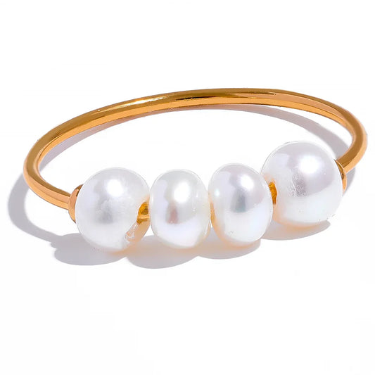 Pearl Engagement Ring