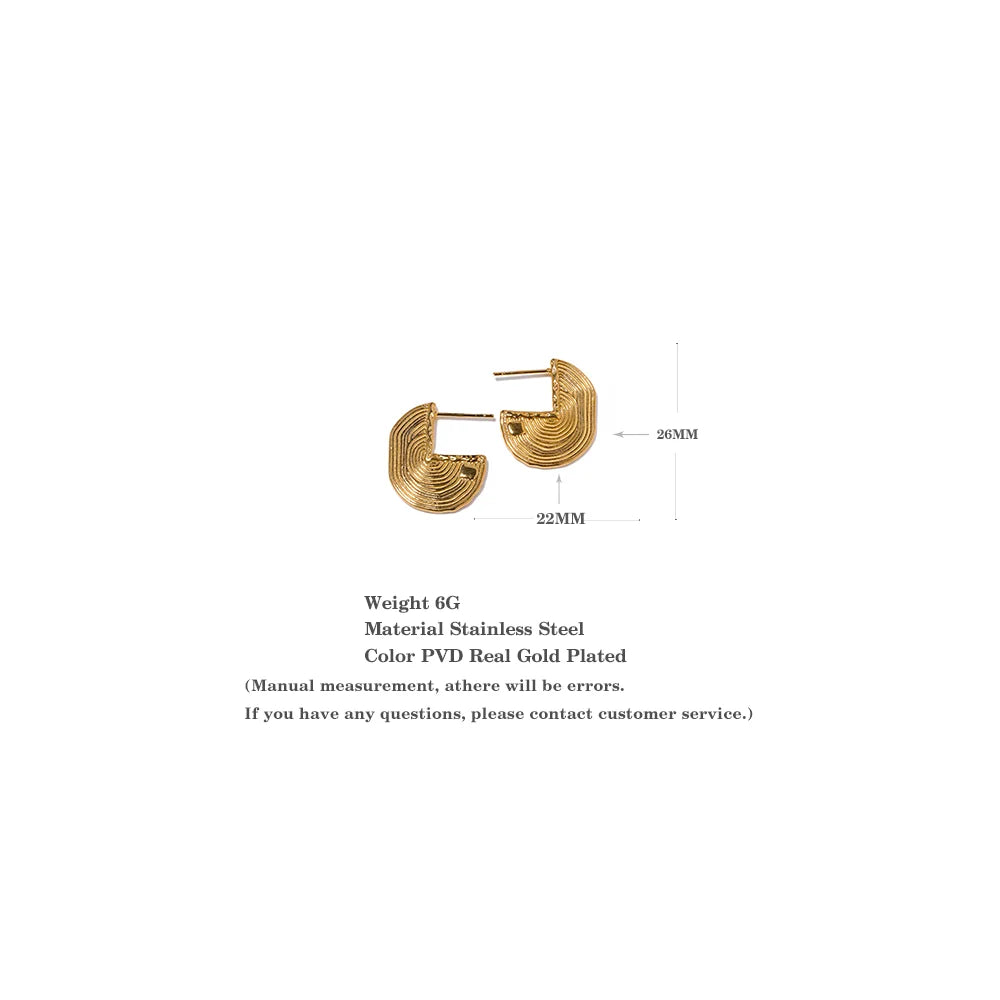 Hyperbole Statement Stud Earrings