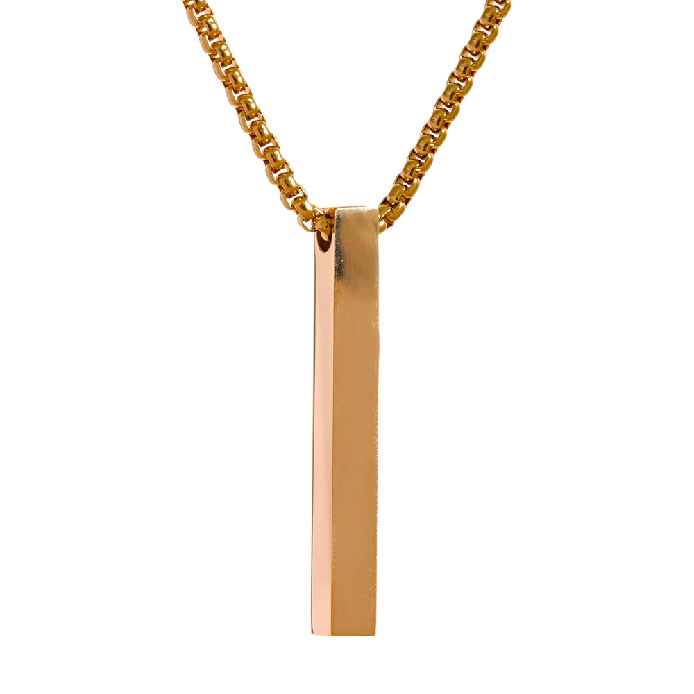 Long Square Pendant Necklace