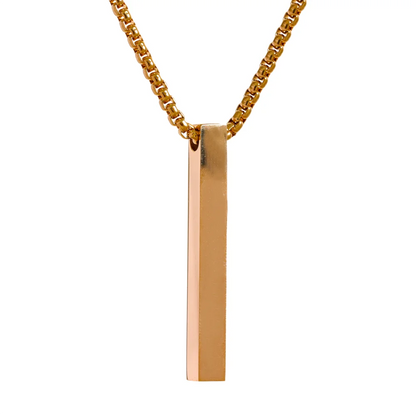 Long Square Pendant Necklace