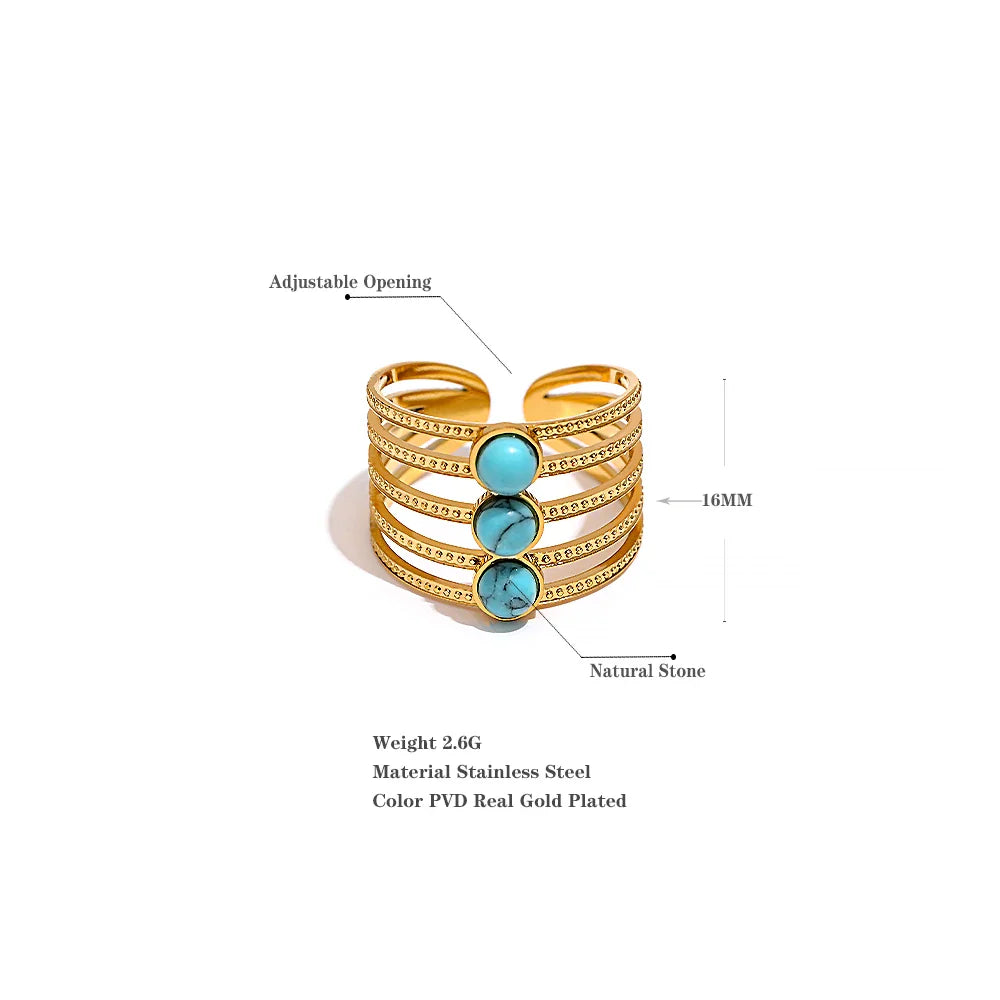 Blue stone ring