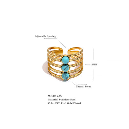 Blue stone ring