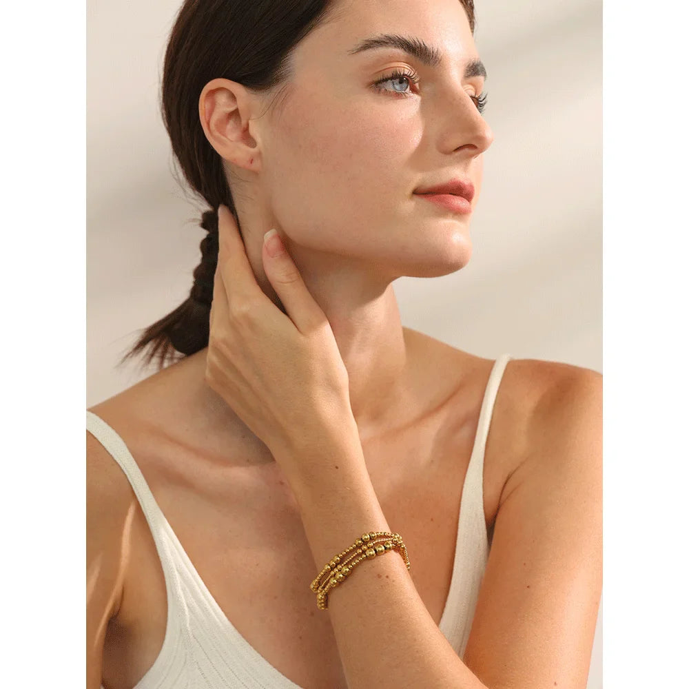 Gold Bead Bracelet