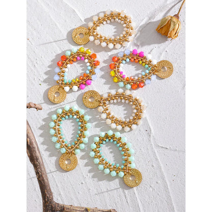 Beaded Hoop Earrings
