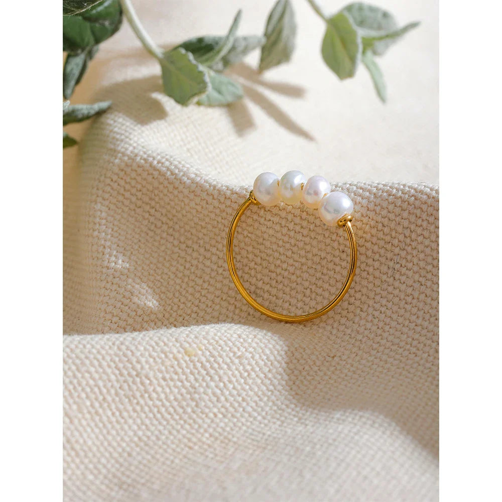 Pearl Engagement Ring