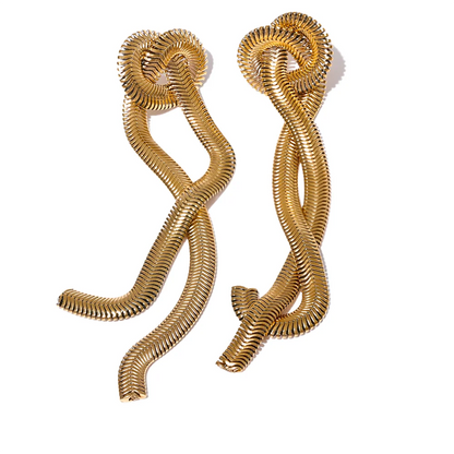 Chain dangle earrings