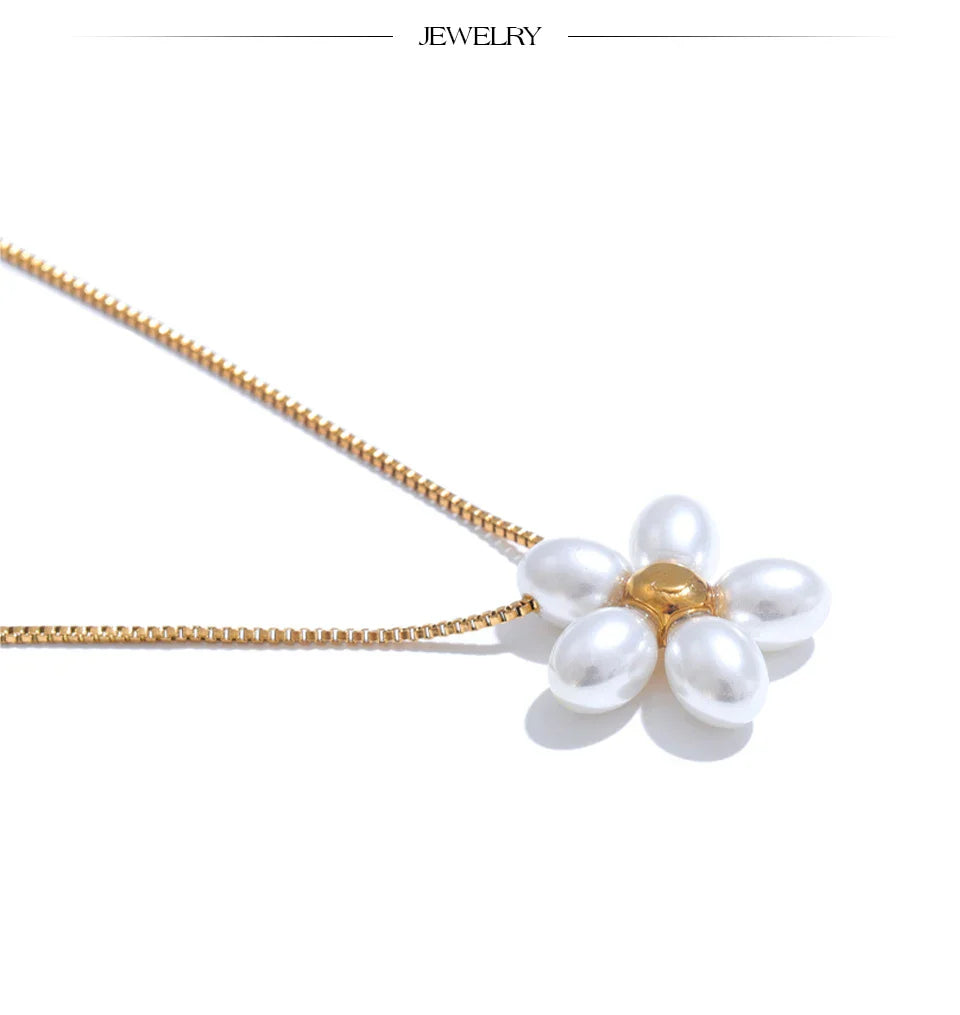 Gold Flower Pendant