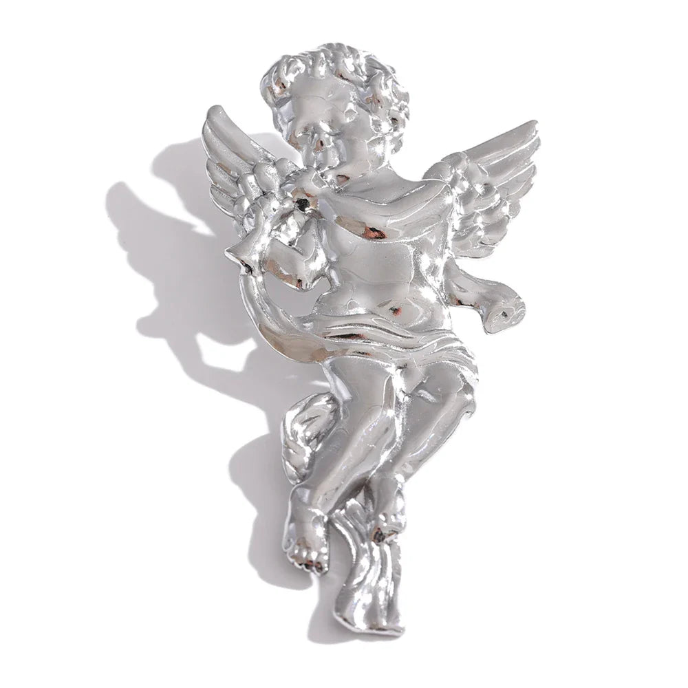 Angel Horn Brooch