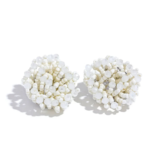 Beaded Flower Earrings