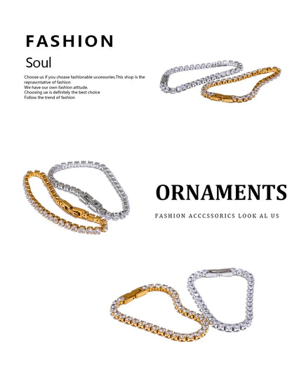 Cubic Zirconia Tennis Bracelet
