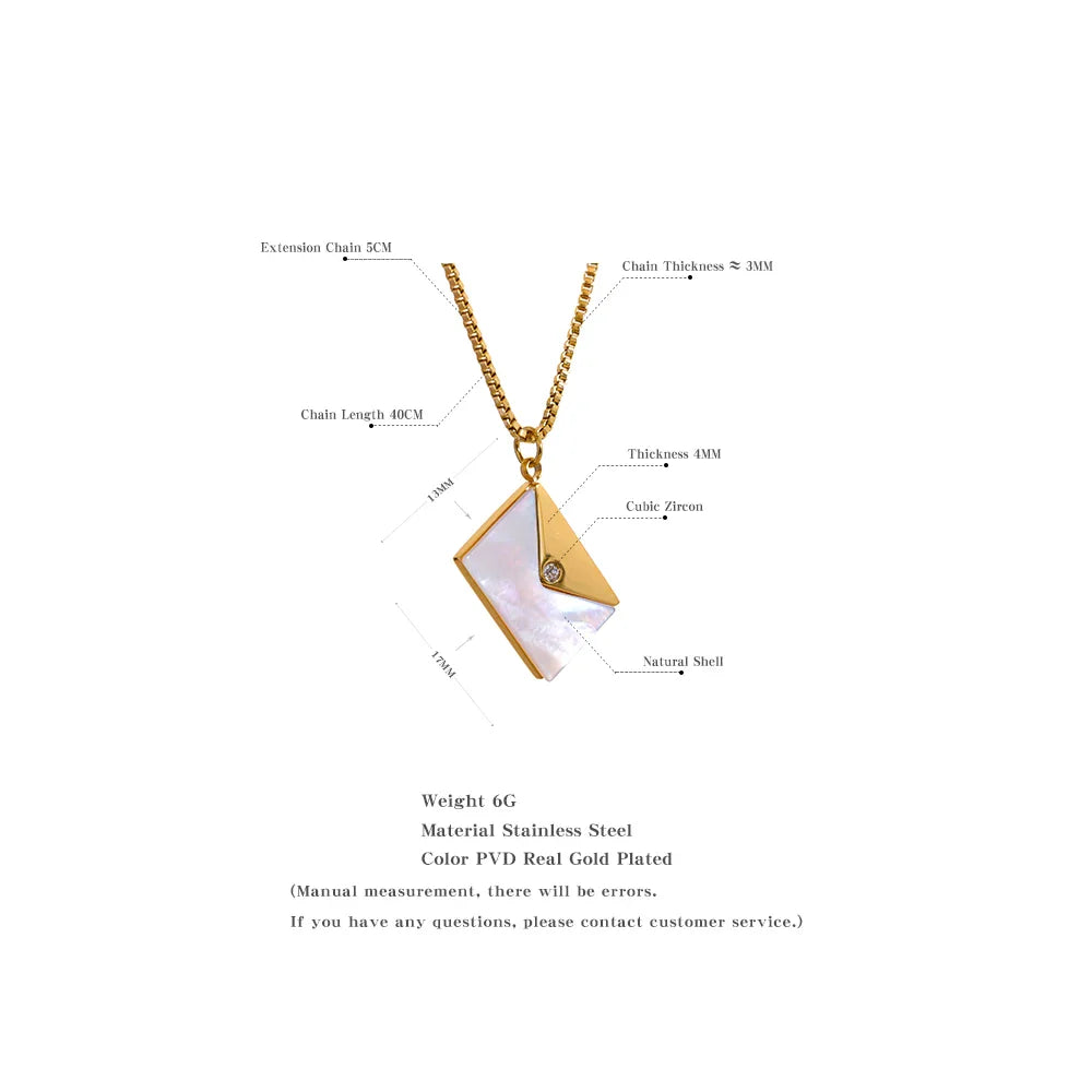 Envelope Shell Pendant Necklace