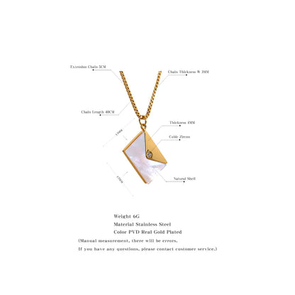 Envelope Shell Pendant Necklace