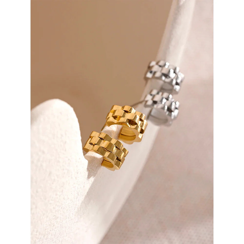 Texture Geometric Earrings