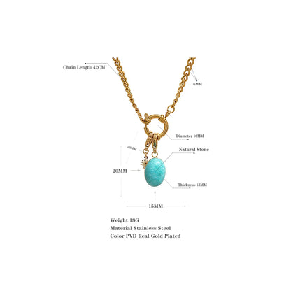 Turquoise Necklace Stone