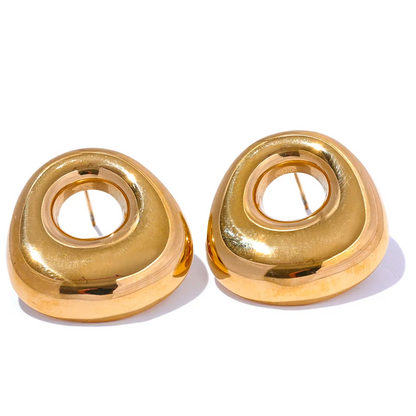 Geometric Hollow Stud Earrings
