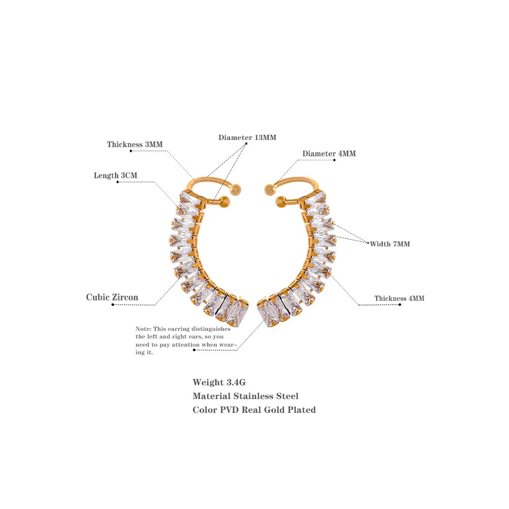 Luxury Zirconia Ear Clips