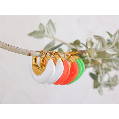Acrylic Chunky Hoop Earrings