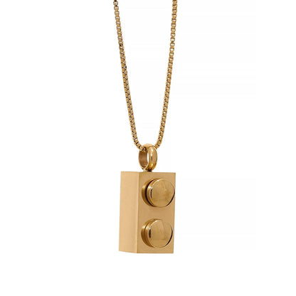Checkerboard Pendant Necklace