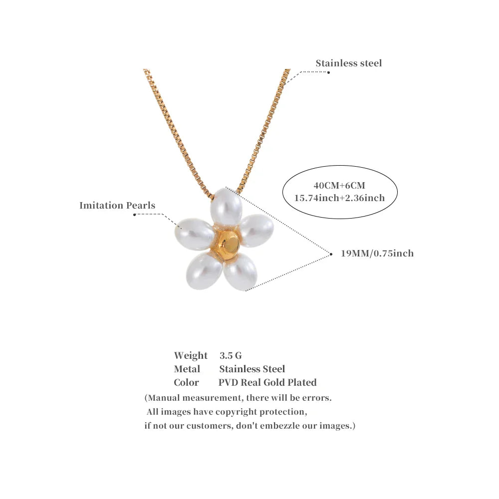 Gold Flower Pendant
