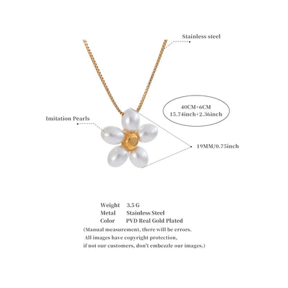 Gold Flower Pendant