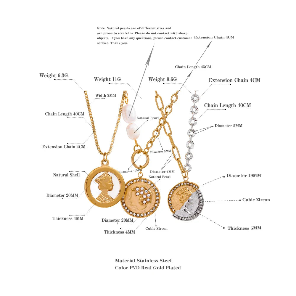 Coin Pendant Necklace