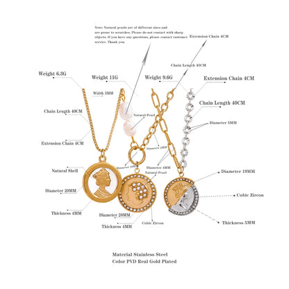 Coin Pendant Necklace