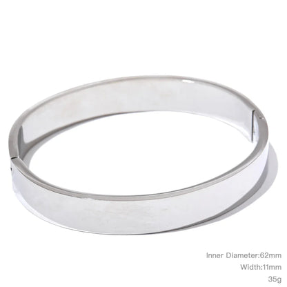 Wide Round Bracelet