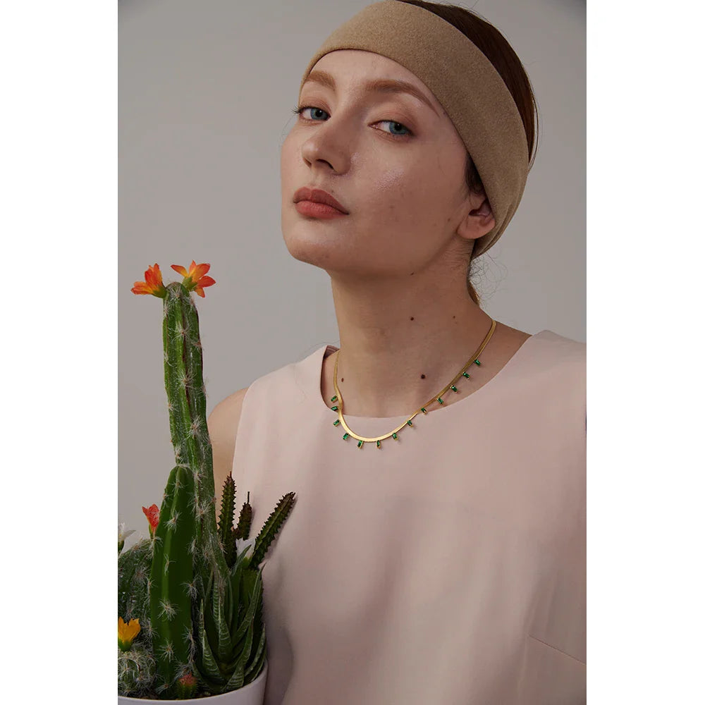 Cubic Zirconia Chain Necklace