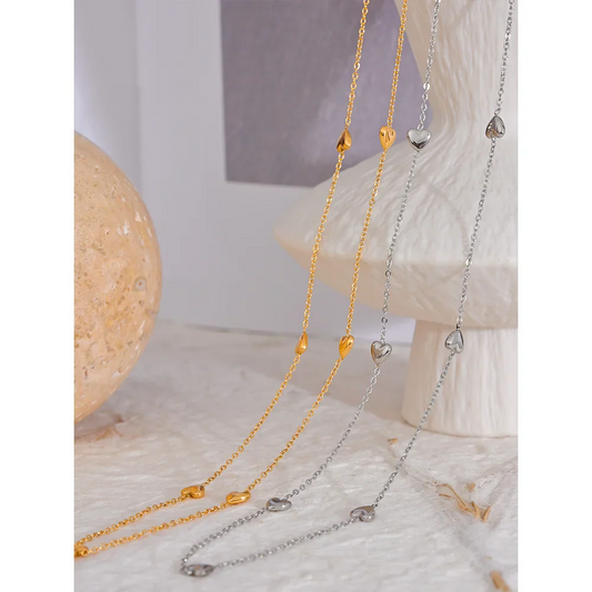 Tiny Gold Heart Necklace