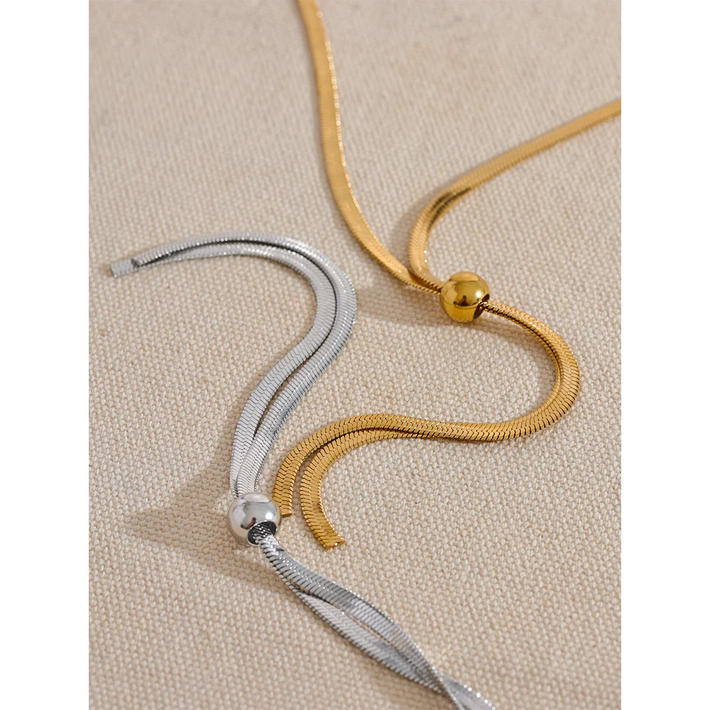 Long Snake Chain Necklace