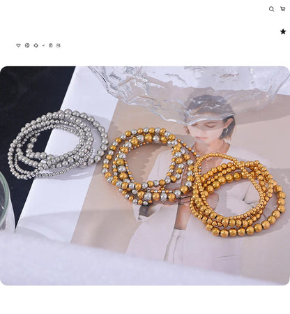 Gold Bead Bracelet
