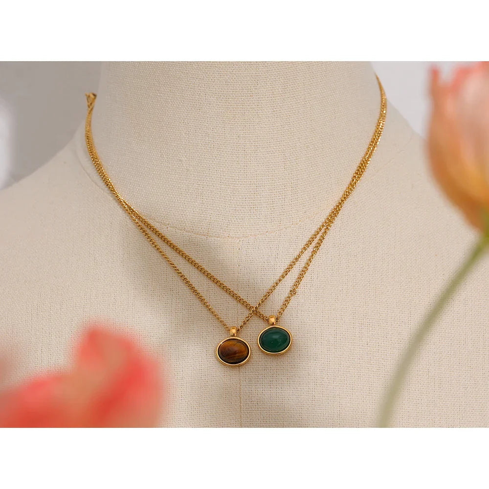 Tiger Eye Stone Necklace