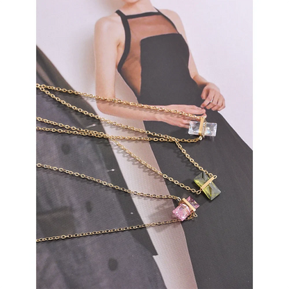 Green and Gold Necklace