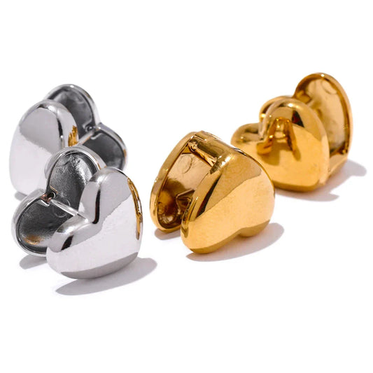 Sterling And Opal Earrings Heart